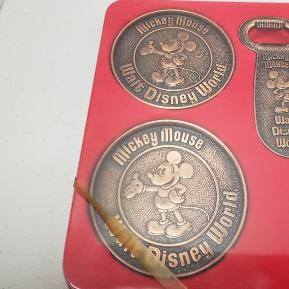 Vintage Disney World Coasters & Bottle Opener Set - Picture 2 of 6